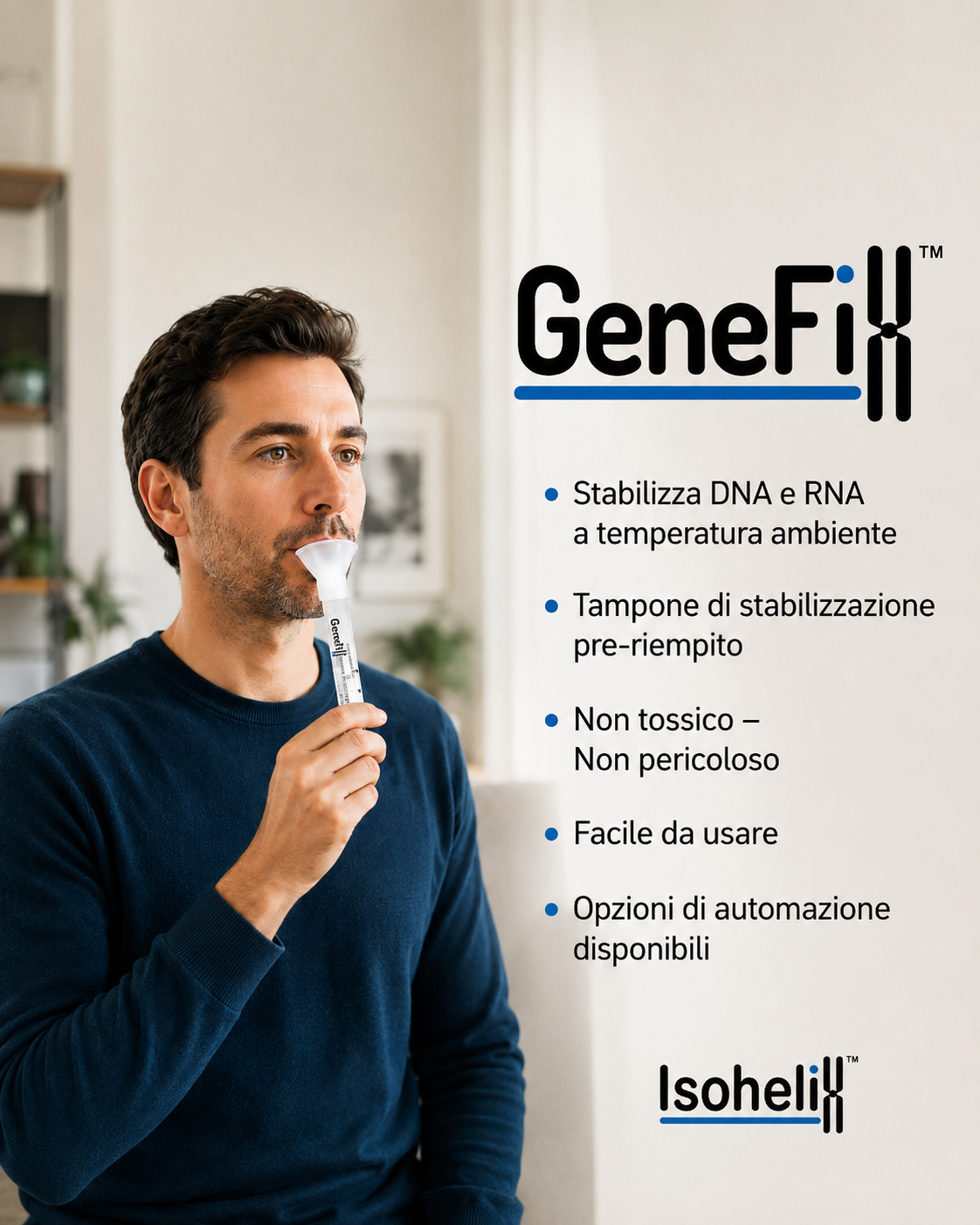 GeneFix la soluzione per i campioni salivari
